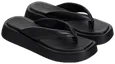 Tongs noires à plateforme
